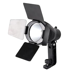 Bower Pro High-Power Rechargeable 150 Watt Video Light with 4 Barn Doors VI2241