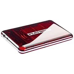 Platinum MyDrive 500 GB Externe Festplatte (6,4 cm (2,5 Zoll), 5400 U/min, 8 MB Cache, USB 2.0) transparent/rot