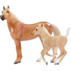 American Quarter Horse and Foal palomino