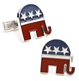 Ravi Ratan RR-254 Sterling Republican Elephant Cufflinks