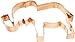 Old River Road Elephant Shape Cookie Cutter, Copper