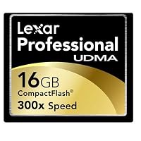 Lexar Professional Series UDMA 16 GB 300x CompactFlash Memory Card CF16GB-300-381