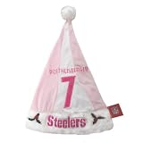 Pittsburgh Steeler Ben Roethlisberger Forever Collectibles NFL Pink Santa Hats