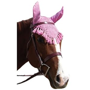 Intrepid International Fancy Ear Nets for Horses, Pink