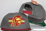 USC Southern California Trojans Snapback Gray / Red Adjustable Plastic Snap Back Hat / Cap