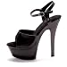 Black Open-Toe Platform Shoes - Size 8