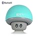 GJTMini Mushroom Cute Style Portable Bluetooth V3.0 Wireless Stereo Speaker Hands Free Speakerphone with Built-in Mic For iPhone/iPad/Samsung/HTC/LG/SONY Android cellphone (SKY BLUE)