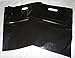 100 12x15 Glossy Pink and Black Plastic Merchandise Bags w/Handles