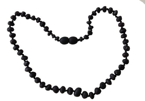 RAW CHERRY Baltic Amber Adult Necklace Made By UMAI - Pain Relief From Carpel Tunnel - Made of Certified Baltic Amber - Anti-inflammatory - Natural Pain Relief without Side Effects! - Headache Relief - Arthritis Relief