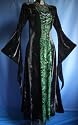 Samtkleid Kleid Gothic Mittelalter Samt Gewand Gr. XL 6071 Grün