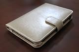 J-Tech Digital Light Golden Silver Synthetic Leather Amazon Kindle 3 (Fits 6
