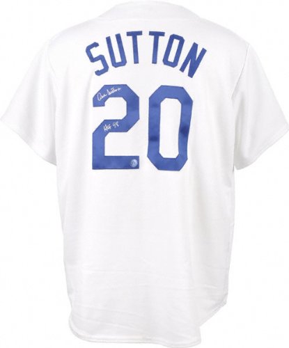 Don Sutton Autographed Jersey | Details: Los Angeles Dodgers, White, HOF98 Inscription