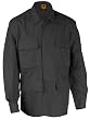 Black Poly / Cotton Twill BDU Coat