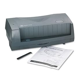 Click here to buy VeloBind V110e Presentation Strip Binding System, 13w x 7d x 4-1 2h, Charcoal GBC7704260 by GBC.