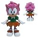 Hard to Find Comic Book Hero Video Game Icon Set of 6 Classic Sonic the Hedgehog 2.5" Figures Featuring Super Sonic, Amy Rose, Miles Tails Prower, Sonic, Metal Sonic, Knuckles and Unique Sonic the Hedgehog Backpack Button_s-3