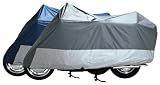 Dowco Guardian Weatherall All Weather Waterproof Motorcycle Cover - Size Large, Fits Bikes with Fairings and Bags, Sport and Custom 500-1400cc