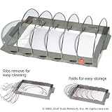 Outdoor Living : Outset QS50, Collapsible Rib Rack w/removable Dividers (stainless-steel / 5-slot)