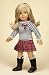 Plaid Mini Skirt and Stripe Top. COMPLETE Outfit with Boots. Fits 18