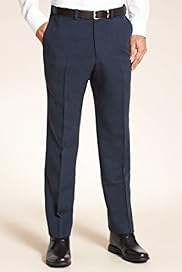 Crease Resistant Flat Front Donegal Trousers