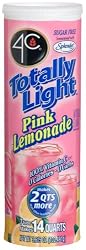 4C Totally Light Pink Lemonade, Sugar Free, 7-Count Canisters (Pack of 4)