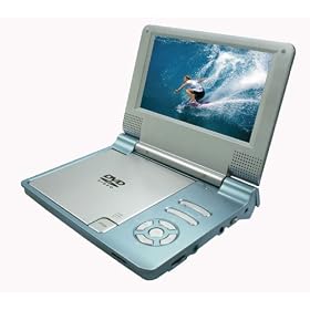 Sylvania SDVD7014-MBLUE Portable 7-Inch Widescreen DVD Player by