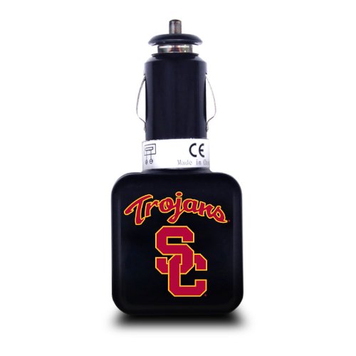 NCAA USC Trojans Dual USB Car Charger  USB Charge/Sync 