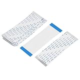 uxcell FFCケーブル　平たいケーブル　器用　電気部品　丈80㎜　幅1.0㎜　10本入り　26本針