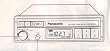 Panasonic Digital AM/FM Car Stereo Reciever (CR-150EU) - Black Color
