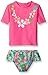 Carter's Girls' Rash Guard Set with Ruffle Skirted Bottom