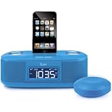 iLuv Vibro I Bed Shaker 30-Pin iPod Alarm Clock Speaker Dock (Blue) - OLD MODEL