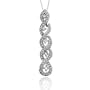 14K White Gold 1/2 ct. Diamond "Journey of Love" Fashion Pendant with Chain