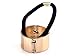 Imixlot Elastic Hair Band Mirror Metal Circle Hair Cuff Band Ponytail Holder Clip Hairband
