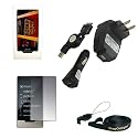 Zune HD 16GB 32GB Accessories. Premium Accessory Kit for Zune HD: Skin Case + USB Car Auto Charger + USB Wall Home Travel Charger + Highspeed USB Retractable Cable + Screen Protector + Crazyondigital Neck String