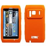 EMPIRE Orange Silicone Skin Cover Case for Nokia N8