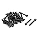 uxcell M4 x 30mm 12.9 Alloy Steel Hex Socket Head Cap Screws Bolt Black 25pcs