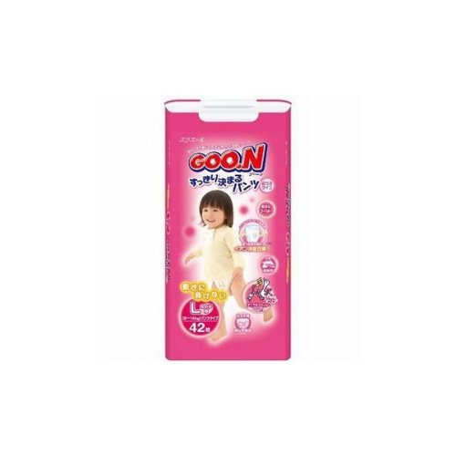 グーン(GOO.N) すっきり決まるパンツ Lサイズ女の子(42枚入)
