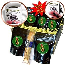 Londons Times Funny Music Cartoons - Rolling Stones Collectible, Mick Turns 60 - Coffee Gift Baskets - Coffee Gift Basket