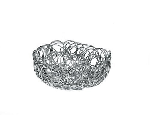 A di Alessi AFC10/24 Drahtkorb NUVEM rund aus eloxiertem Aluminium