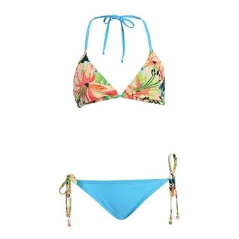 Buy 2 Pc Bikini Lily Pattern Set Halter Top & Bottom by Marina West