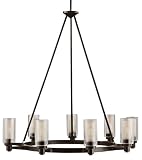 36 Contemporary Cylinder Wide Chandelier