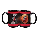 NBA Portland Trail Blazers 2 Pack 15oz Black SportsBall Mug