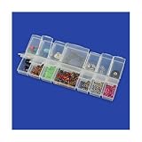 14-in-1 Bead Storage Case - 14 Compartments with Individual Lids - Rounded Bottoms