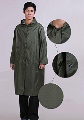 Zewik Mens Long Waterproof Hooded Cape Poncho for Walking Running Cycling Camping Climbing finshing Outdoor Sports