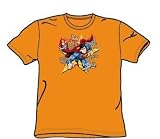 Superman - Stars And Chains - Youth Orange S/S T-Shirt For Boys