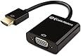 Cable Matters Active HDMI to VGA Adapter with Audio Support and USB Power in Black
