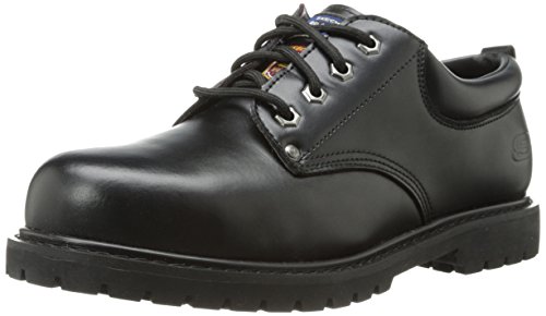 Skechers for Work Men's Cottonwood-Cropper Steel Toed Work Boot,Black Leather,8 M US