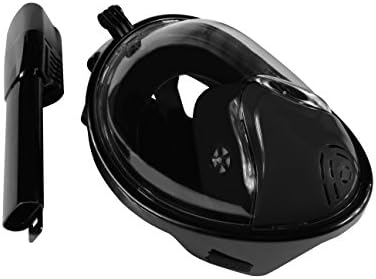 Snorkel-FREE Mask, 2nd Generation - Full Face, Free your Mouth and Nose, Unobstructed 180 degree View with Anti-Fog and Double Air Flow Technology Prevents Water Leaking While Submerged