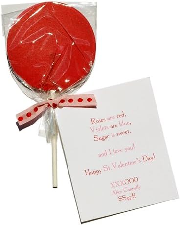 Red Lollipop Die-cut Card, Pack of 10