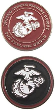 U.S. Marine Corps Double-Sided USMC Golf Ball Marker