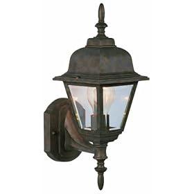 Design House 511485 Maple Street Outdoor Uplight, 17-Inch by 6-Inch, Washed Copper Die-Cast Aluminum